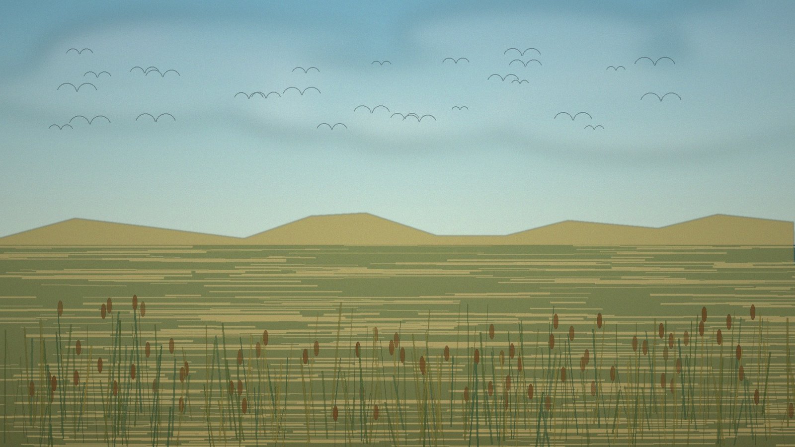 Generated Counties page image for Southwest Minnesota prairie county lake planning with reeds, open water, and big sky.