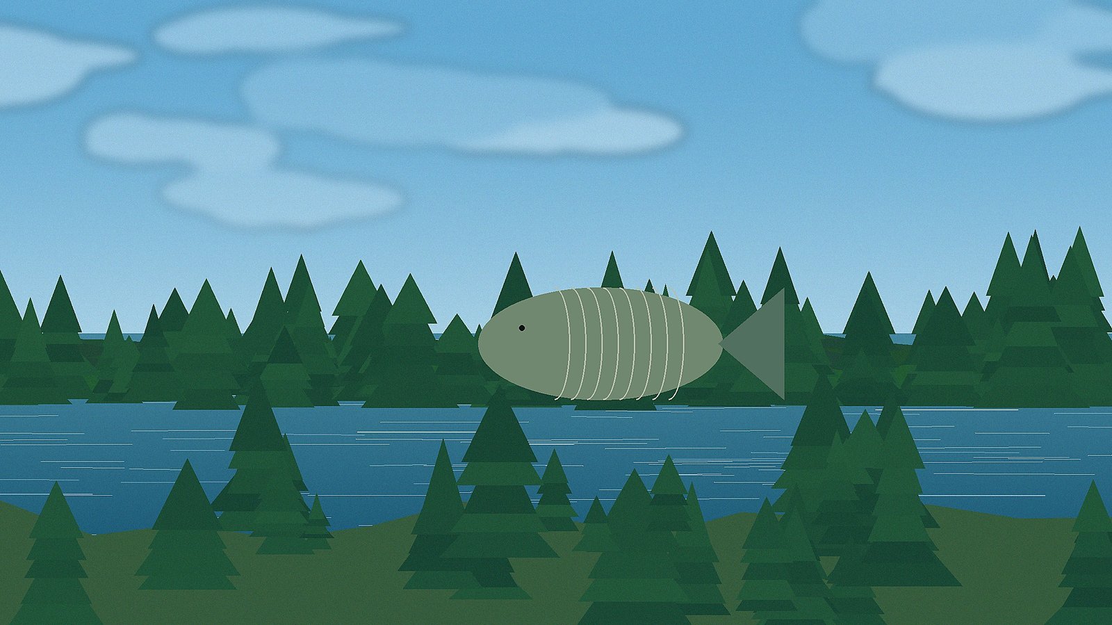 Northern fish underwater representing a Minnesota fish species guide.