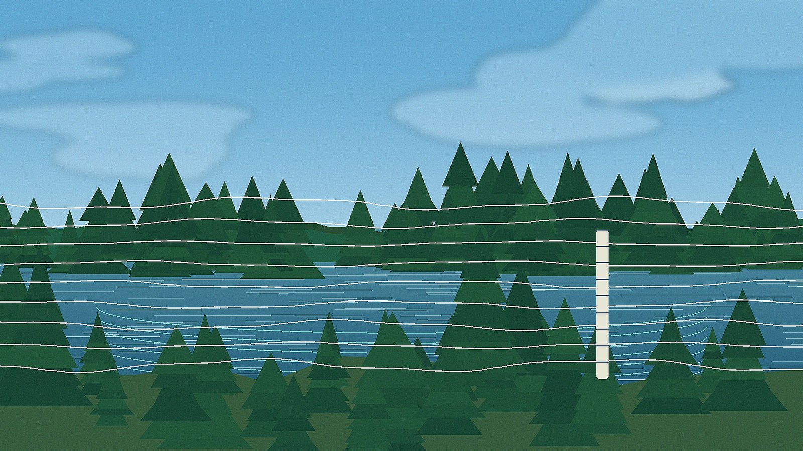 Lake maps and data graphic representing Minnesota DNR LakeFinder records.