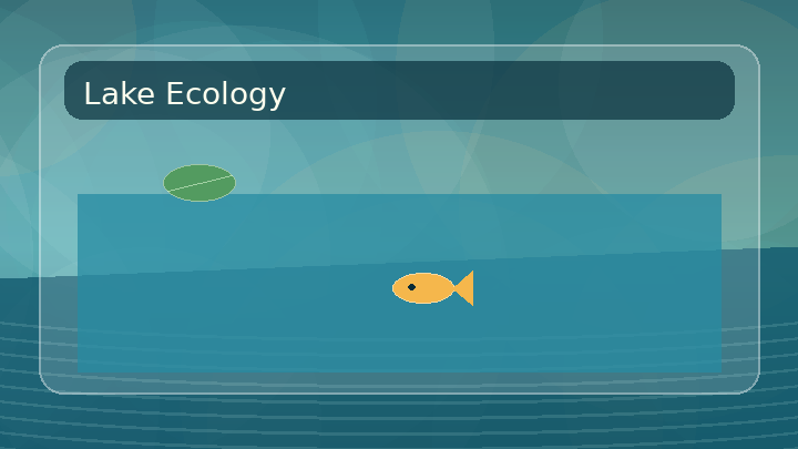 Generated thumbnail for lake ecology basics with plants, fish, and shoreline habitat.