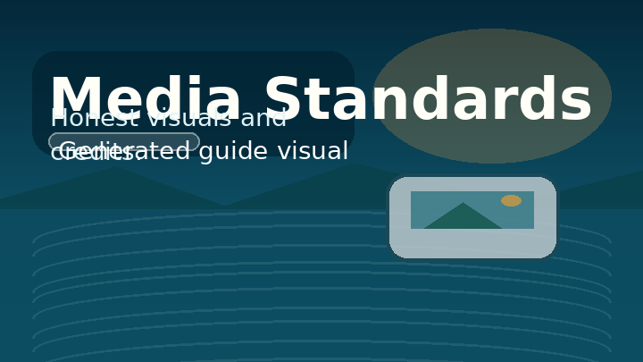 Generated thumbnail for media standards with image and credit cues.