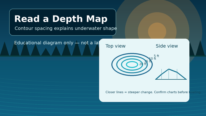 Generated thumbnail explaining contour spacing and lake basin shape.