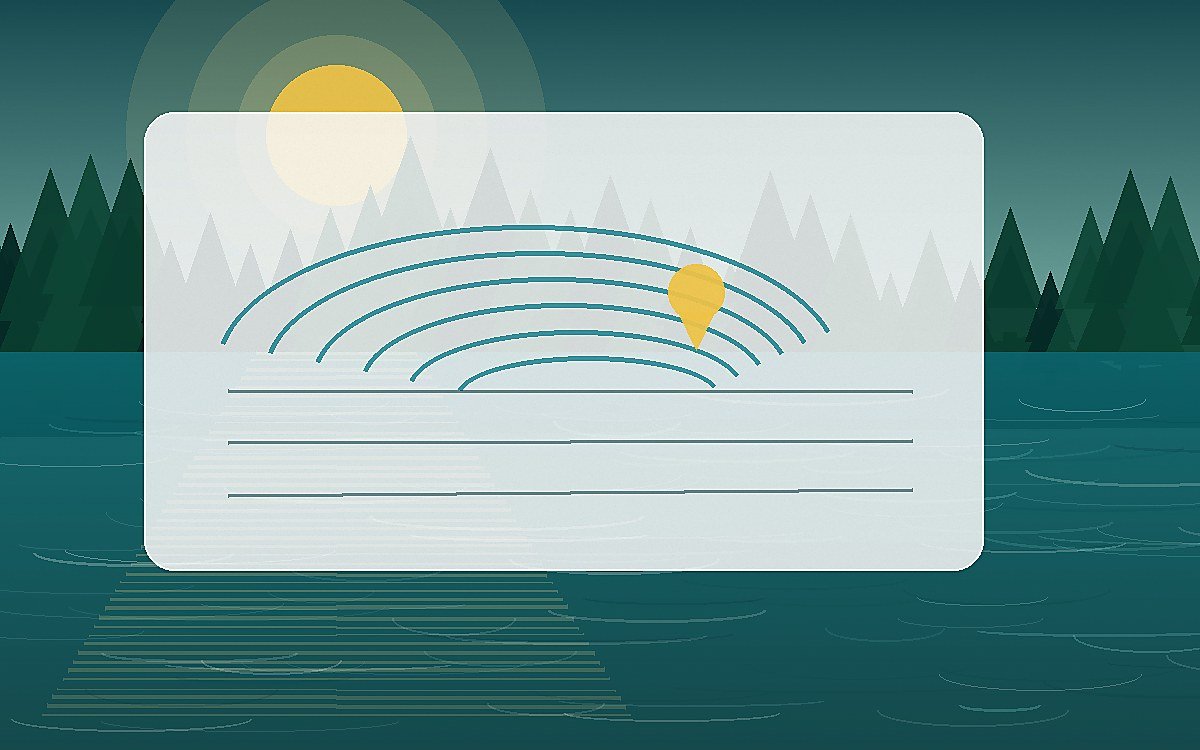 Generated thumbnail showing lake depth contours, a map pin, and blue water layers
