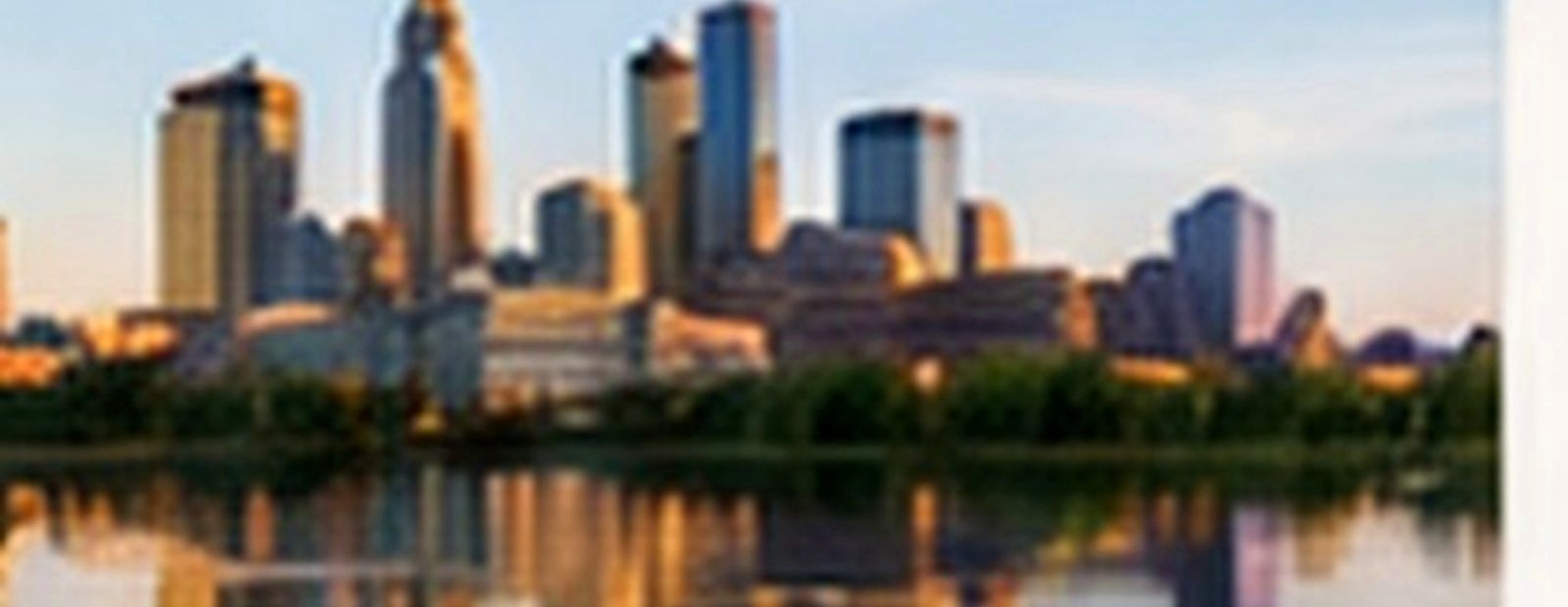 Urban lake and skyline-adjacent water generated for the Regions page Metro feature panel.
